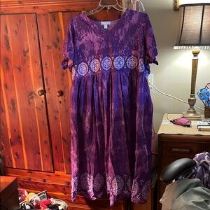 Purple and White Plus Size Dress/Loungewear 22/24
